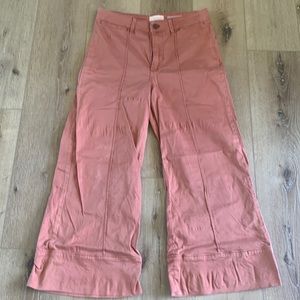 Pilcro wide leg cropped chinos